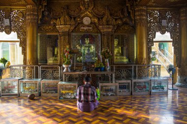 Myanmar. Yangon. Sule Pagoda manzarası.