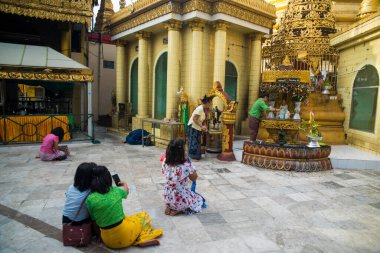 Myanmar. Yangon. Sule Pagoda manzarası.