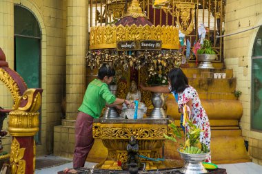 Myanmar. Yangon. Sule Pagoda manzarası.