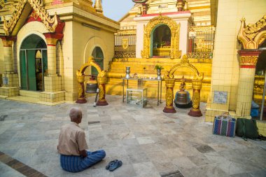 Myanmar. Yangon. Sule Pagoda manzarası.