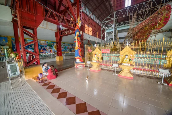 Myanmar Ben Yangon Een Prachtig Uitzicht Chaukhtatgyi Boeddha Tempel Stad — Stockfoto