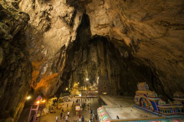Kuala Lumpur, Malezya. Batu mağaralarının güzel bir manzarası var..