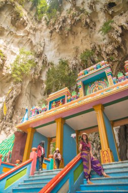 Kuala Lumpur, Malezya. Batu Mağaralarının güzel bir manzarası var..