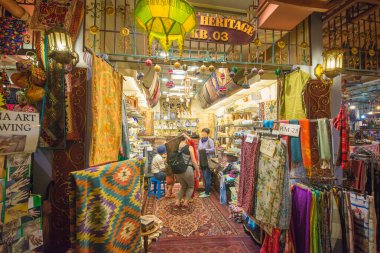 Kuala Lumpur, Malezya. Şehir merkezinin güzel bir manzarası var..