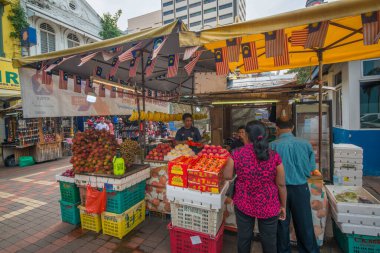 Kuala Lumpur, Malezya. Şehir merkezinin güzel bir manzarası var..