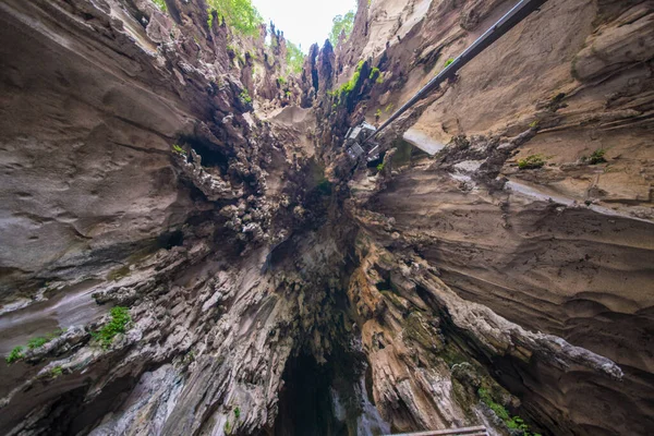 Kuala Lumpur Malásia Uma Bela Vista Dentro Das Cavernas Batu — Fotografia de Stock