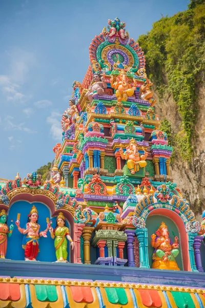 Куала Лумпур Малайзия Красивый Вид Индуистский Храм Входа Пещеры Бату — стоковое фото