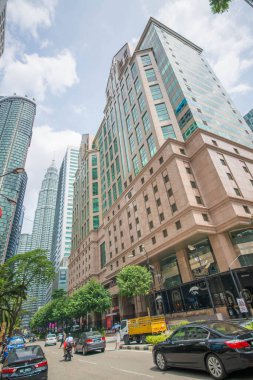 Kuala Lumpur, Malezya. Şehirdeki güzel binaların manzarası.