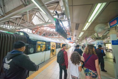 Kuala Lumpur, Malezya. Şehirdeki Ktm tren istasyonunun manzarası.