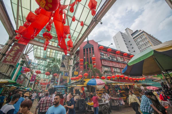 吉隆坡 马来西亚 城市里唐人街的美丽景色 — 图库照片