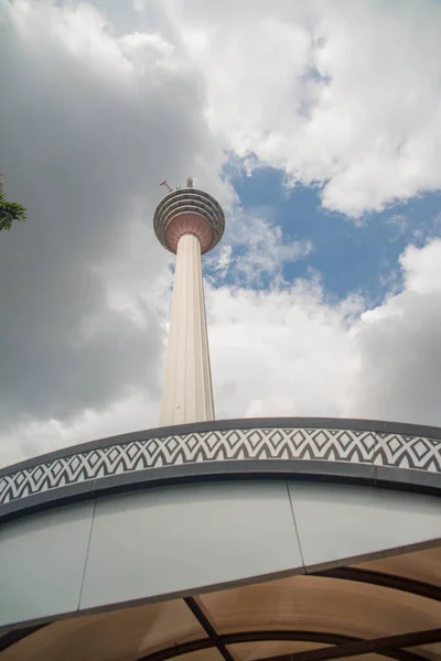 Tower Cloudy Sky Background Malaysia — Stock Photo, Image