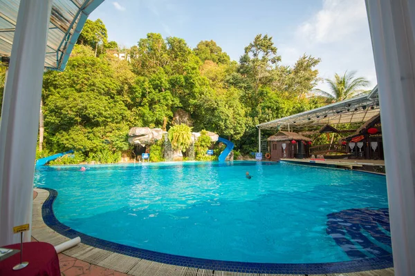 Malaysia Langkawi Pool Aceania Resort Hotel — Stock Photo, Image