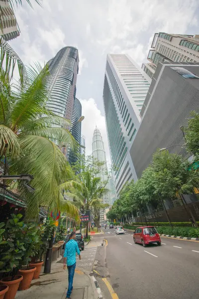 Kuala Lumpur Malasia Una Hermosa Vista Torre Petronas Ciudad —  Fotos de Stock