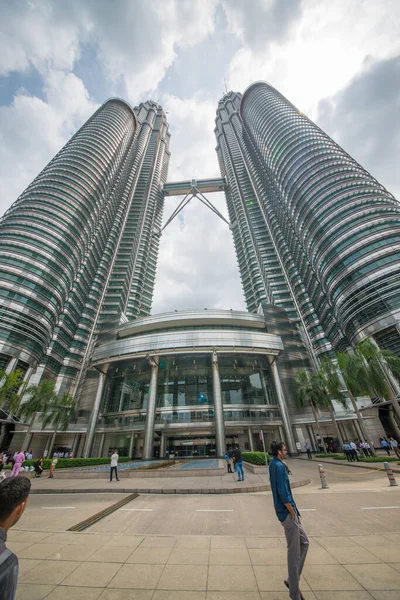 Kuala Lumpur Malezya Şehirdeki Petronas Kulesi Nin Güzel Bir Manzarası — Stok fotoğraf