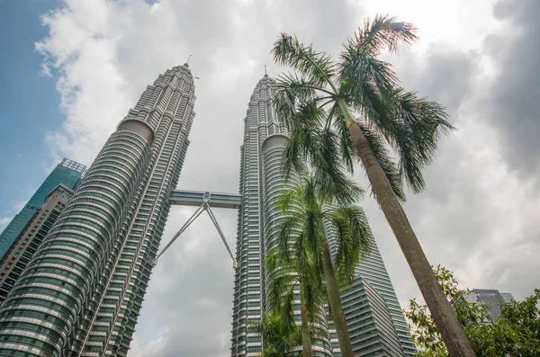 Blick Auf Die Petronas Towers Malaysia — Stockfoto