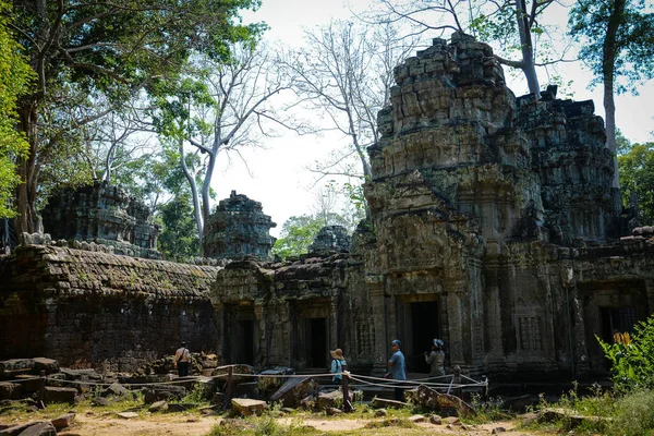 柬埔寨吴哥窟 有废墟的老佛寺 — 图库照片