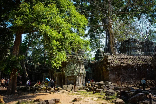 Alter Buddhistischer Tempel Mit Ruinen Angkor Wat Kambodscha — Stockfoto