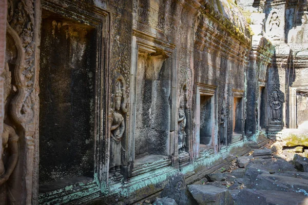 Oude Boeddhistische Tempel Met Ruïne Angkor Wat Cambodja — Stockfoto