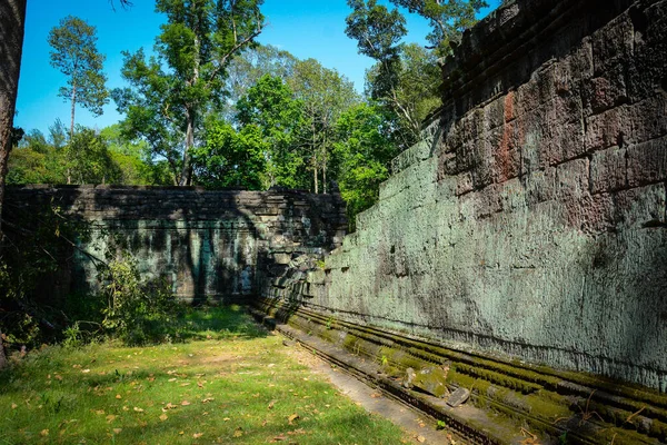 Ancien Temple Bouddhiste Avec Ruines Angkor Wat Cambodge — Photo