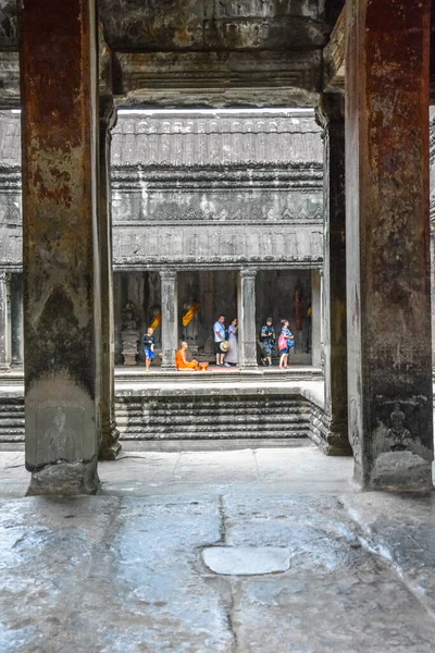 Angkor Wat Tapınağı Siem Reap Kamboçya — Stok fotoğraf