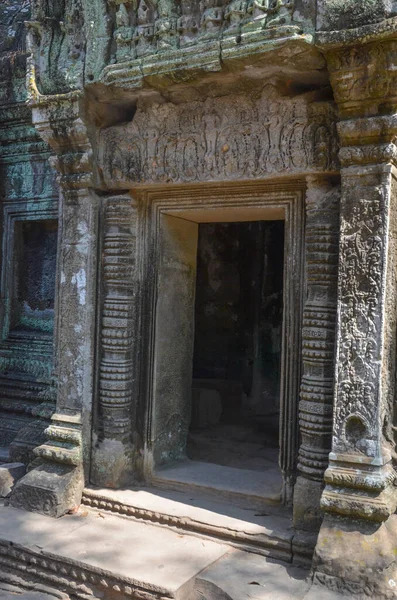 Ангкор Ват Древний Буддийский Храм Руинами Камбоджа — стоковое фото