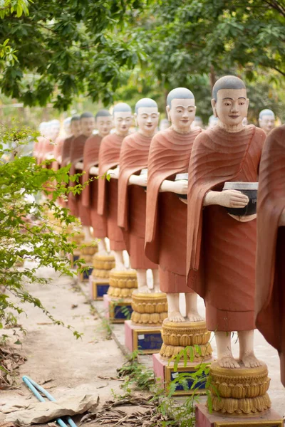 Kambodzsa Sziemaratás Gyönyörű Kilátás Buddhista Templomra Városban — Stock Fotó