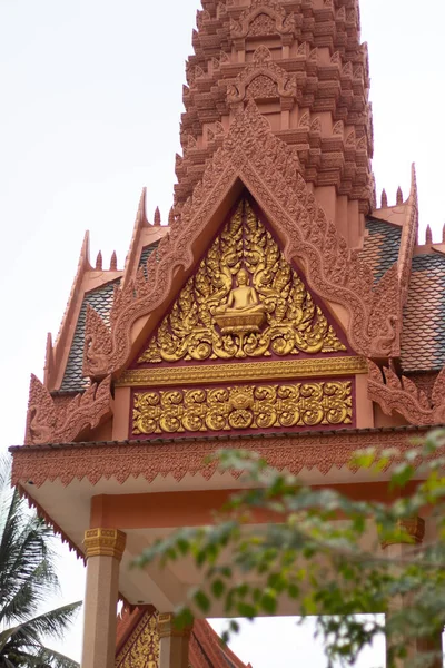 Architektura Świątyni Buddyjskiej Siem Reap Kambodża — Zdjęcie stockowe