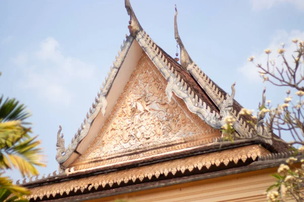 Arquitetura Templo Budista Siem Reap Camboja — Fotografia de Stock