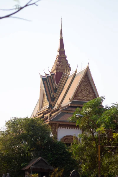 Arquitectura Del Templo Budista Siem Reap Camboya — Foto de Stock