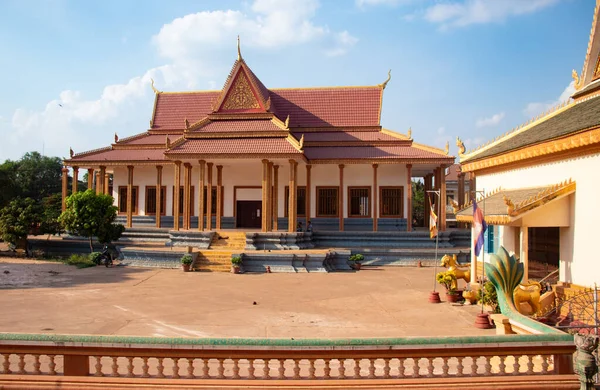 Cambodge Siem Reap Une Belle Vue Sur Temple Bouddhiste Ville — Photo