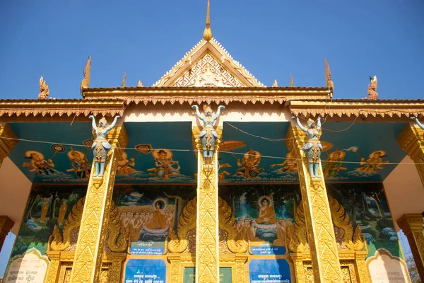 Cambogia Siem Reap Una Splendida Vista Del Tempio Buddista Città — Foto Stock