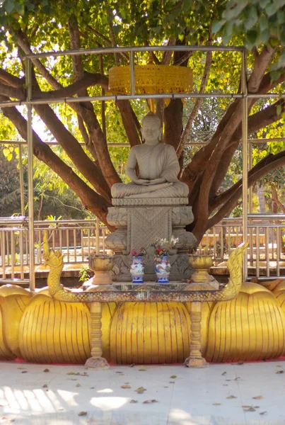 Camboja Siem Reap Uma Bela Vista Templo Budista Cidade — Fotografia de Stock