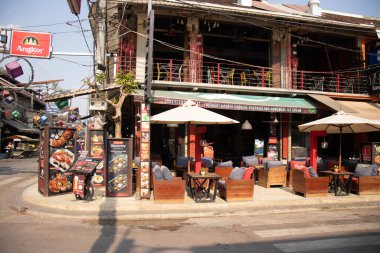 Kamboçya. Siem Reap. Şehrin güzel bir manzarası.