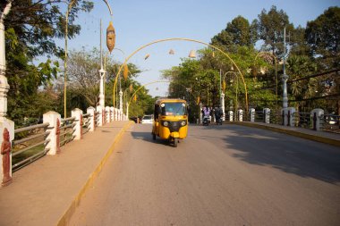 Kamboçya. Siem Reap. Şehrin güzel bir manzarası.