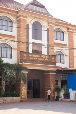 Kamboçya. Siem Reap. Şehrin manzarası..