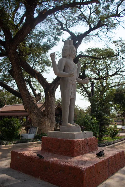 Cambogia Siem Reap Una Bella Vista Della Statua Città — Foto Stock