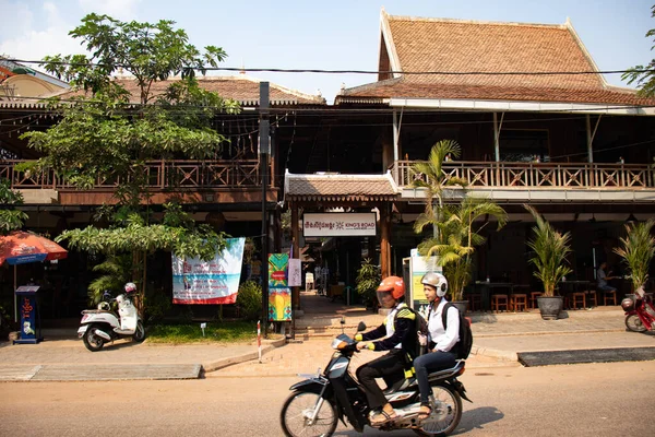 Camboja Siem Reap Uma Vista Cidade — Fotografia de Stock