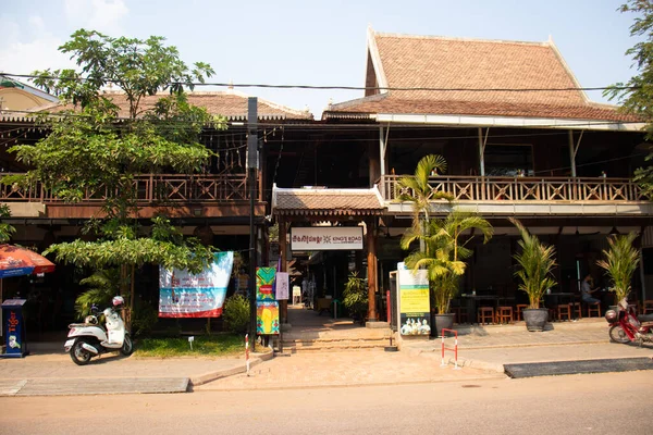 Камбоджа Пожинаем Вид Ресторан Городе — стоковое фото