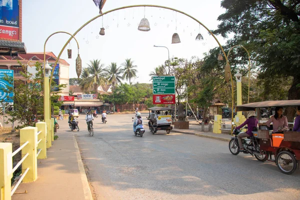 Camboja Siem Reap Uma Bela Vista Cidade — Fotografia de Stock