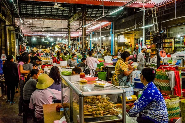 Camboya Siem Reap Una Vista Del Mercado Ciudad —  Fotos de Stock