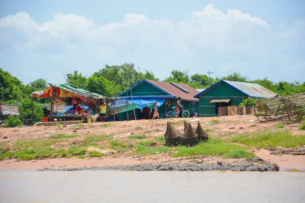Cambodge Siem Reap Tonle Sap Village — Photo