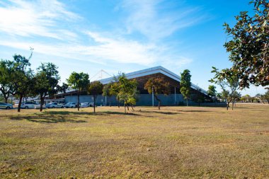 Brezilya 'nın Brasilia kentsel manzarası 