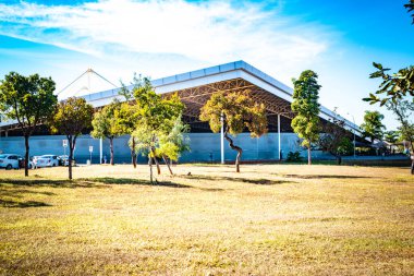 Brezilya 'nın Brasilia kentsel manzarası 