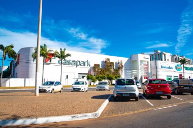 Brezilya 'nın Brasilia kentsel manzarası 