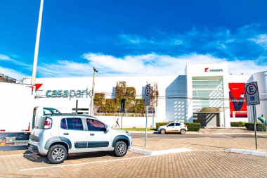 Brezilya 'nın Brasilia kentsel manzarası 