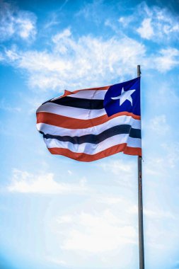 Brezilya bayrağının görüntüsünü kapat 