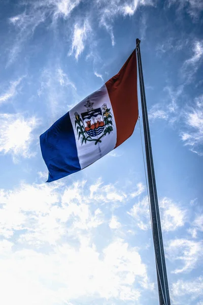 Close Image Brazilian State Flag — Stock Photo, Image