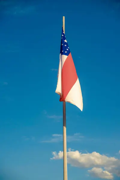 Imagem Perto Bandeira Estado Brasileiro — Fotografia de Stock