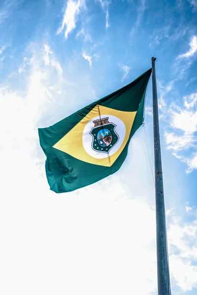 브라질 국기를 — 스톡 사진