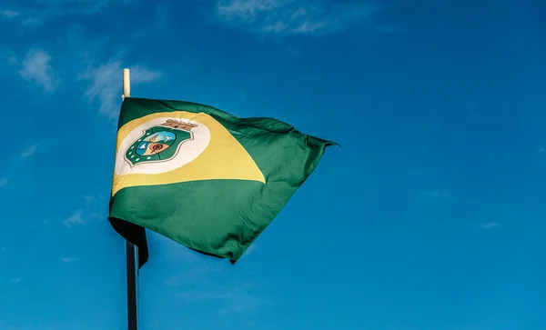 Imagem Perto Bandeira Estado Brasileiro — Fotografia de Stock